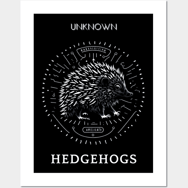 Design for exotic pet lovers - hedgehogs Wall Art by UNKNOWN COMPANY